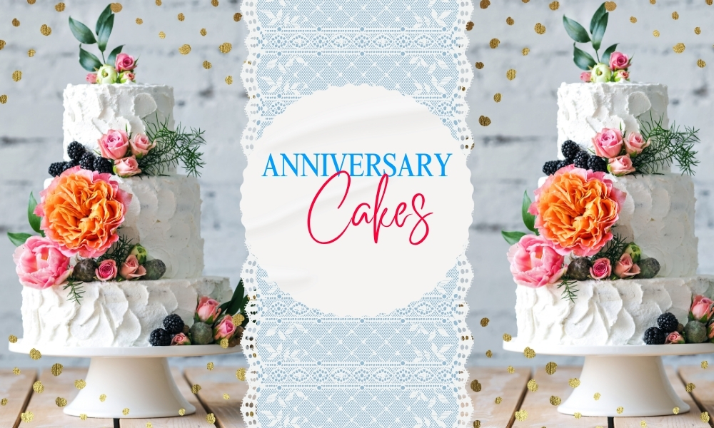 Blue and White Rustic Elegant Wedding Cake Promotional Instagram Post