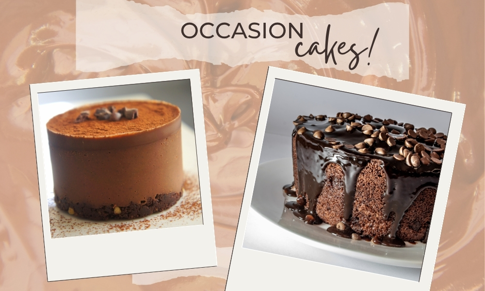 Brown Homemade Chocolate Cakes Promotion Poster